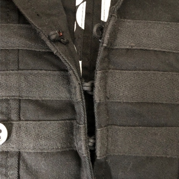 CAbi Style #329 The Band Military Jacket Blazer Black w/ Silver Buttons - Size 8 - Picture 7 of 10